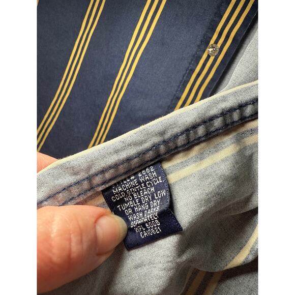 Panhandle Men's Medium Slim Fit Stripe Long Sleeve Western Snap Shirt - Picture 12 of 15